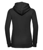 Russell Athletic Ladies Authentic Hooded Sweatshirt in Black, back