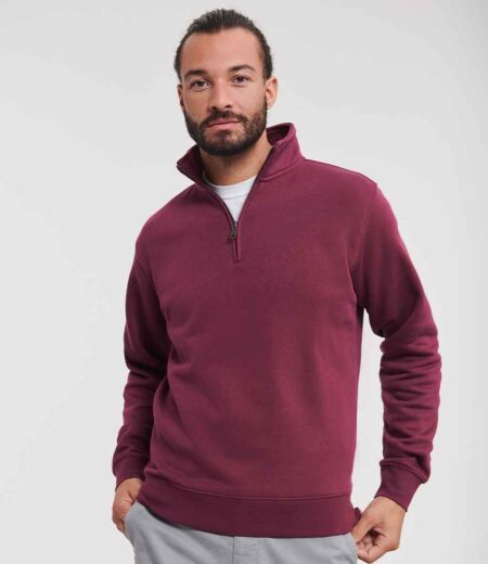 Russell Athletic Authentic Zip Neck Sweatshirt 270M