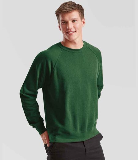 Fruit of the Loom Classic Raglan Sweatshirt SS8 BOT MODEL 1 HERO