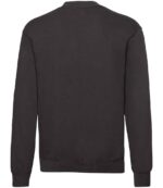 Fruit of the Loom Classic Drop Shoulder Sweatshirt SS9 BLK BACK