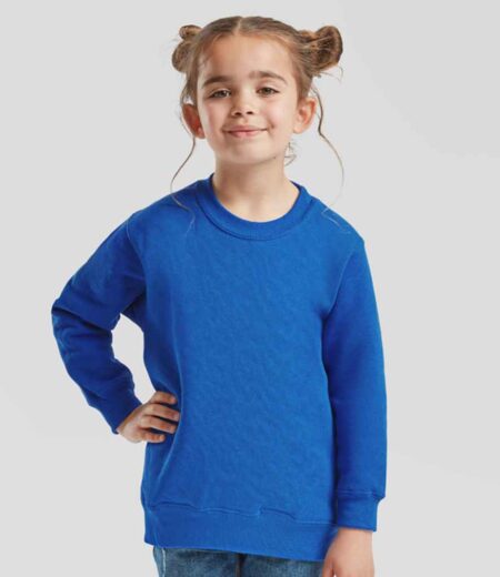 Fruit of the Loom Kids Classic Drop Shoulder Sweatshirt SS9B ROY MODEL 1 HERO