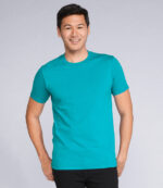Gildan SoftStyle Adult T-Shirt, worn by a model, front view