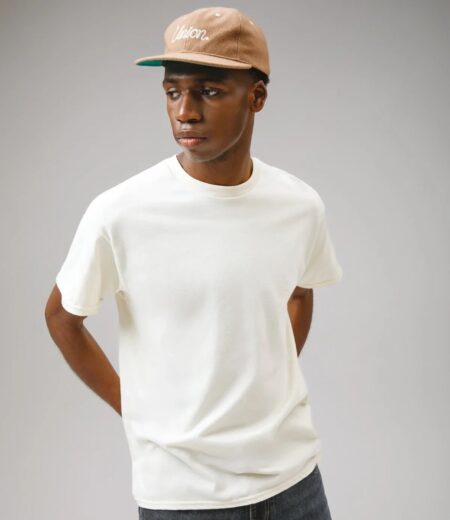 Gildan Heavy Cotton T-Shirt, worn by a model, front view