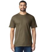 GD21 Gildan Hammer Heavyweight T-Shirt – Olive Green (model, front)