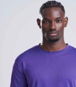 JC002 AWDis Cool Long Sleeve Wicking T-Shirt – Purple (model, detail)