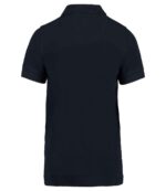 Kustom Kit K406 kids Klassic piqué polo shirt in Navy, back view