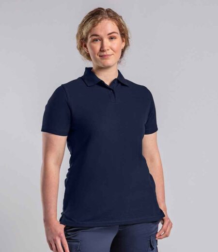 Pro RTX RX101F ladies piqué polo shirt in Navy, worn by a model