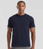 SS10 Fruit of the Loom Super Premium T-Shirt – Deep Navy (model, front)