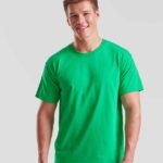 SS6 Fruit of the Loom Value T-Shirt – Kelly Green (model, front)