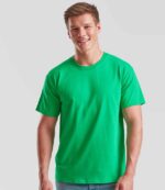 SS6 Fruit of the Loom Value T-Shirt – Kelly Green (model, front)