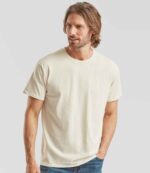 SS6 Fruit of the Loom Value T-Shirt – Natural (model, front)