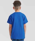 SS6B Fruit of the Loom Kids Value T-Shirt – Royal Blue (model, back)